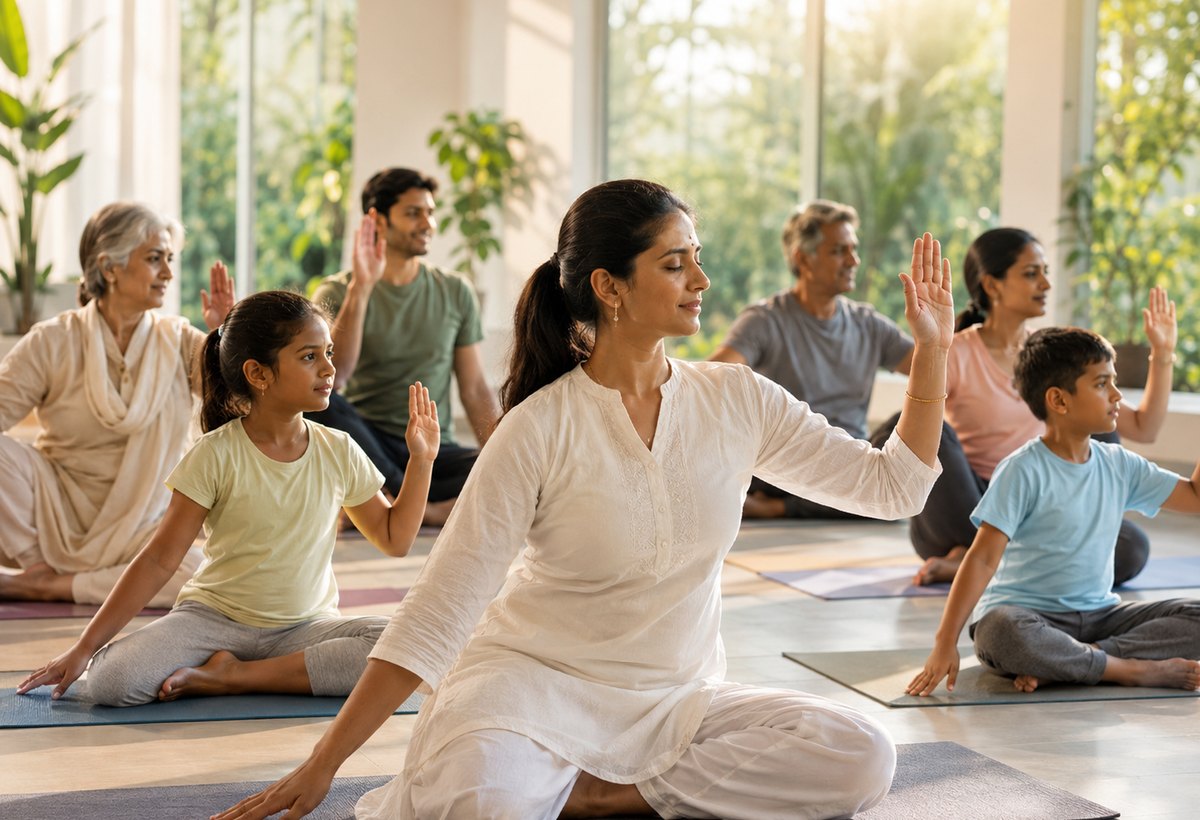 Yoga accessible to all group session